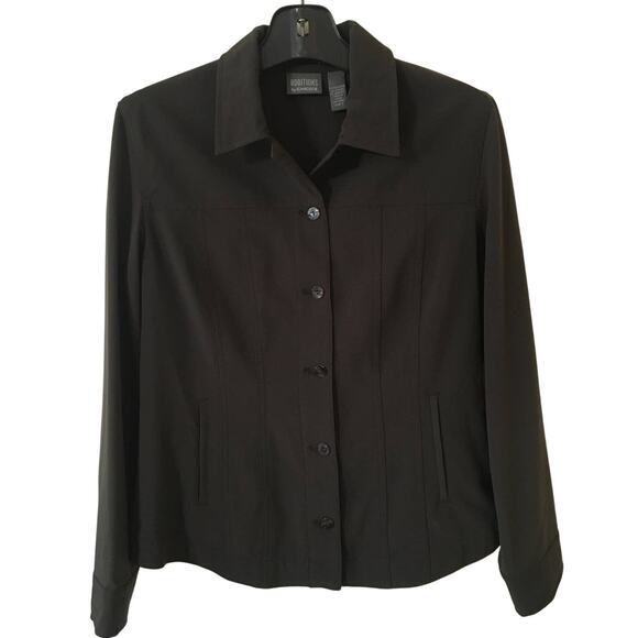 Additions by Chico's Size 0 (S) Chocolate Brown Button-up Jacket Long Sleeves - Picture 1 of 4